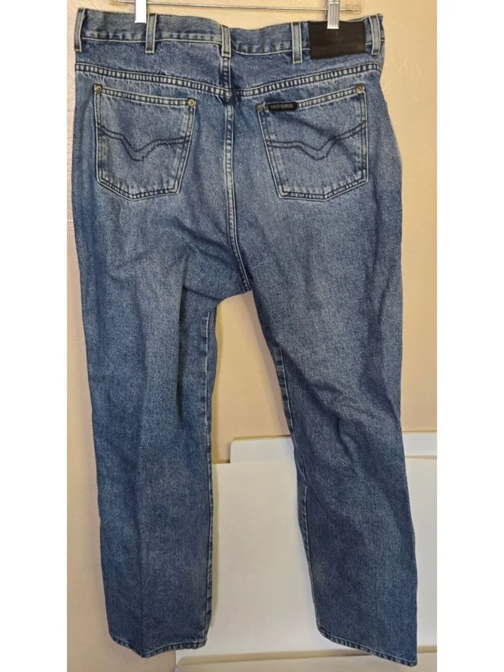 Harley Davidson Stonewashed Denim Jeans Classic Style 99100 Heavyweight Protect